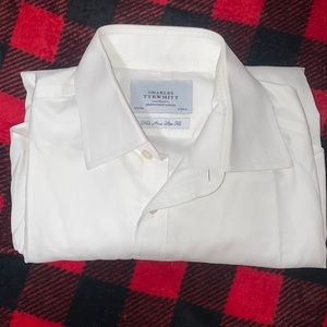 CHARLES TYRWHITT: white button up shirt with pocket